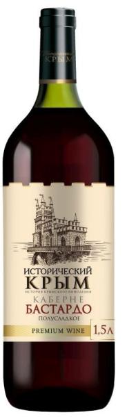 Вино ИСТОРИЧЕСКИЙ КРЫМ Каберне-Бастардо красное п/сл. 0,75л 12%